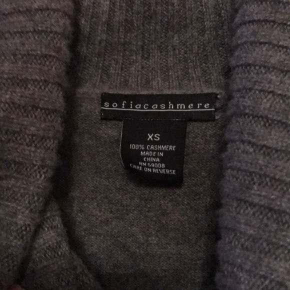 NWOT Cowl Neck Cashmere Sweater - Picture 6 of 6